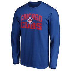 Chicago Cubs Father's Day #1 Dad Long Sleeve T-Shirt Royal