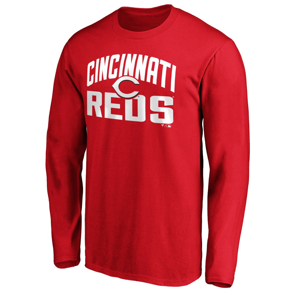 Cincinnati Reds Father's Day #1 Dad Long Sleeve T-Shirt Red