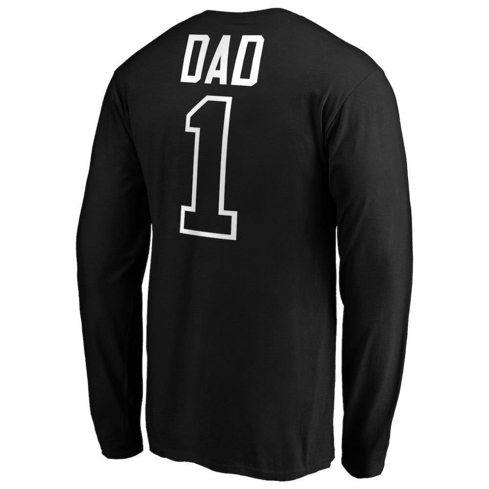 Colorado Rockies Father's Day #1 Dad Long Sleeve T-Shirt Black