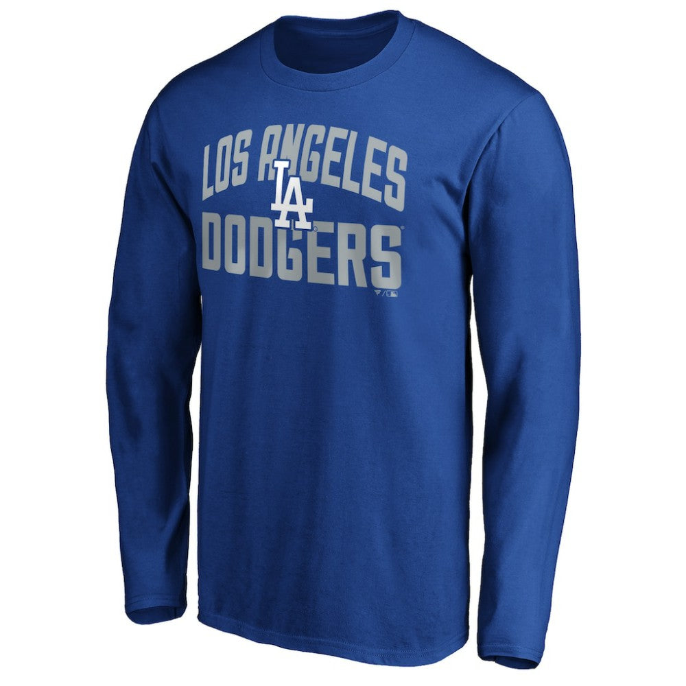 Los Angeles Dodgers Father's Day #1 Dad Long Sleeve T-Shirt Royal