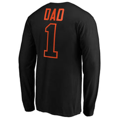 San Francisco Giants Father's Day #1 Dad Long Sleeve T-Shirt Black