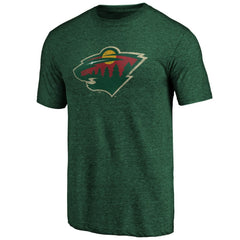 Minnesota Wild Greatest Dad Tri-Blend T-Shirt Green
