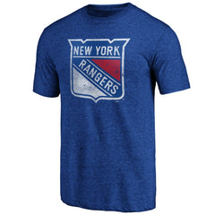 New York Rangers Greatest Dad Tri-Blend T-Shirt Blue