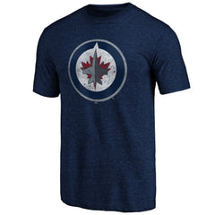 Winnipeg Jets Greatest Dad Tri-Blend T-Shirt Navy