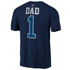Winnipeg Jets Greatest Dad Tri-Blend T-Shirt Navy
