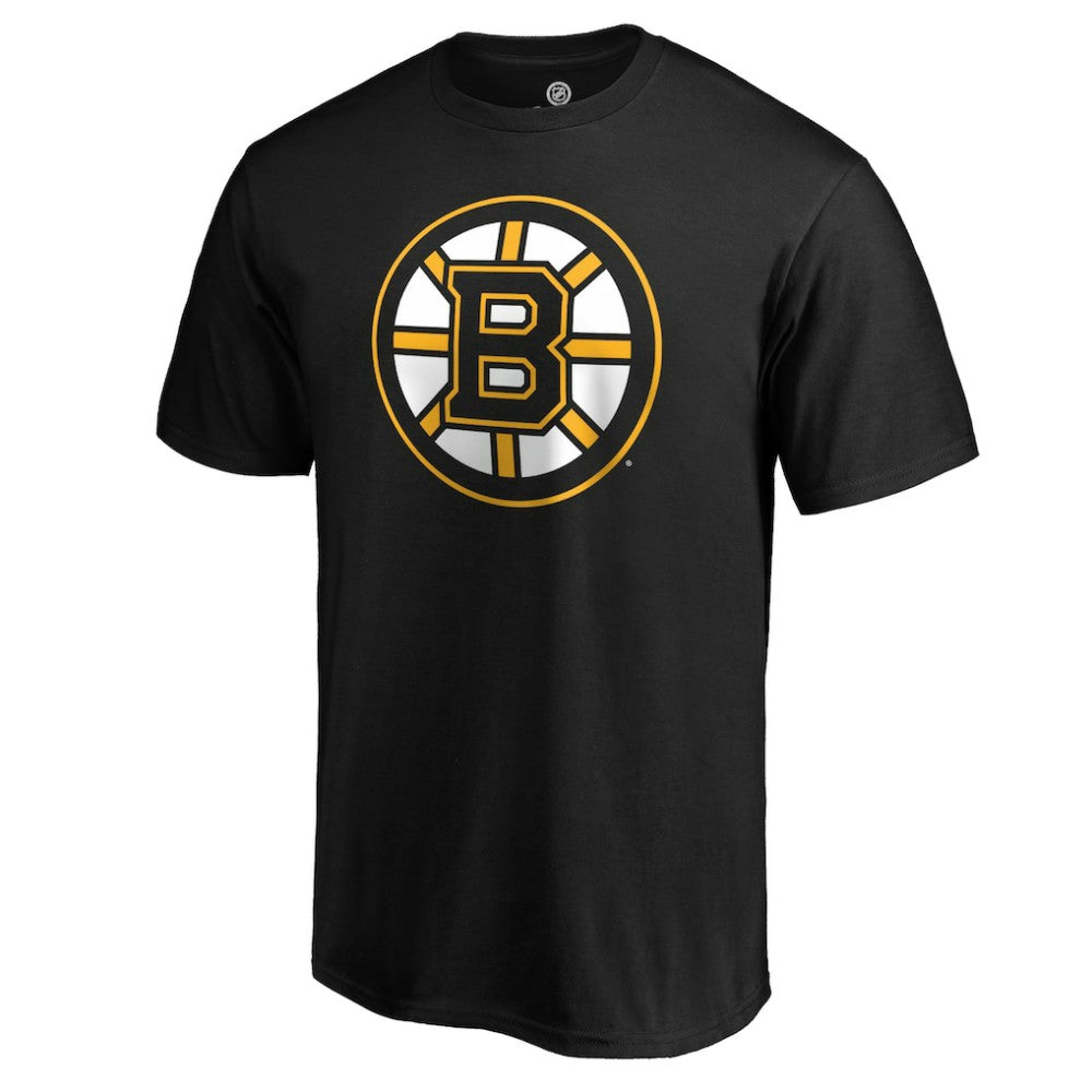 Boston Bruins #1 Dad Logo T-Shirt Black
