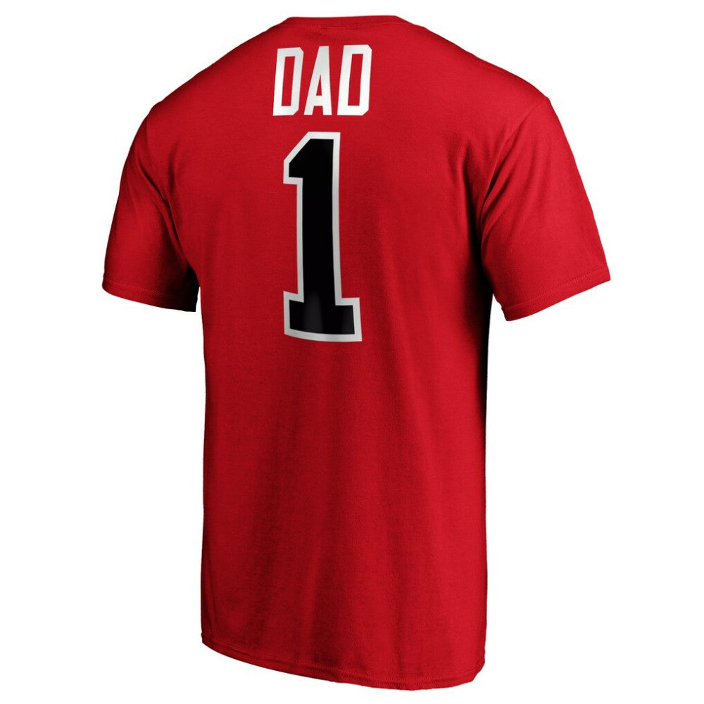 Chicago Blackhawks #1 Dad T-Shirt Red