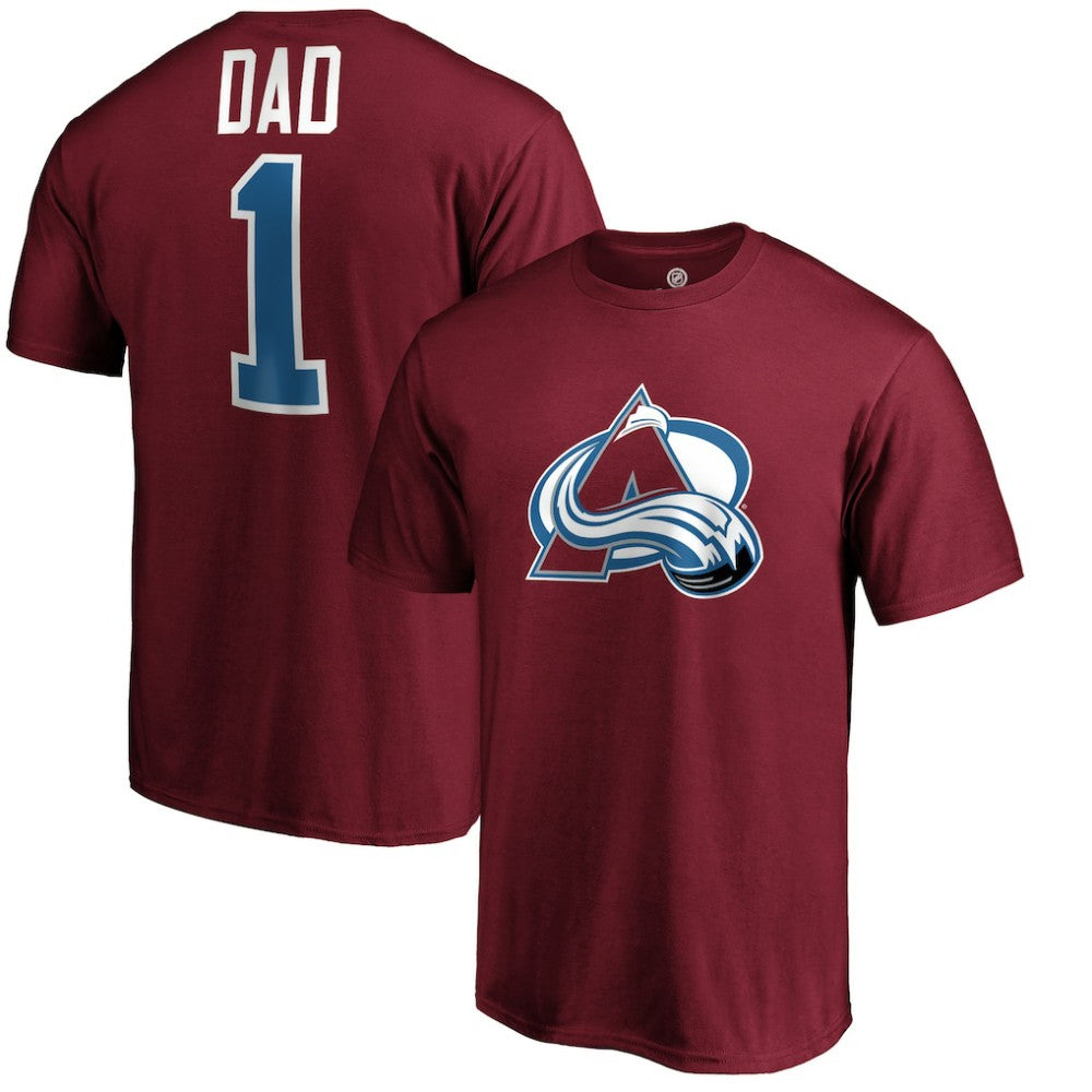 Colorado Avalanche #1 Dad T-Shirt Burgundy