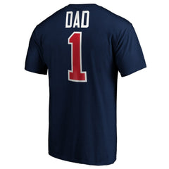 Columbus Blue Jackets #1 Dad T-Shirt Navy
