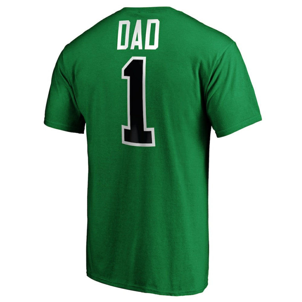 Dallas Stars #1 Dad T-Shirt Kelly Green