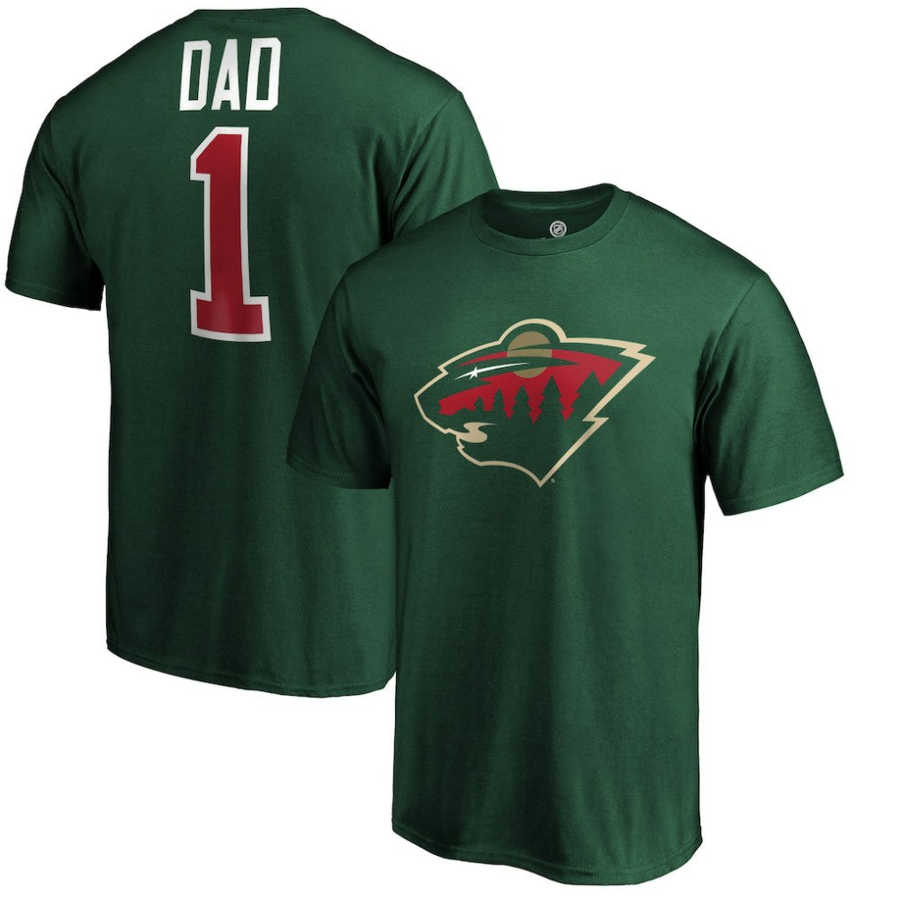 Minnesota Wild #1 Dad T-Shirt Green