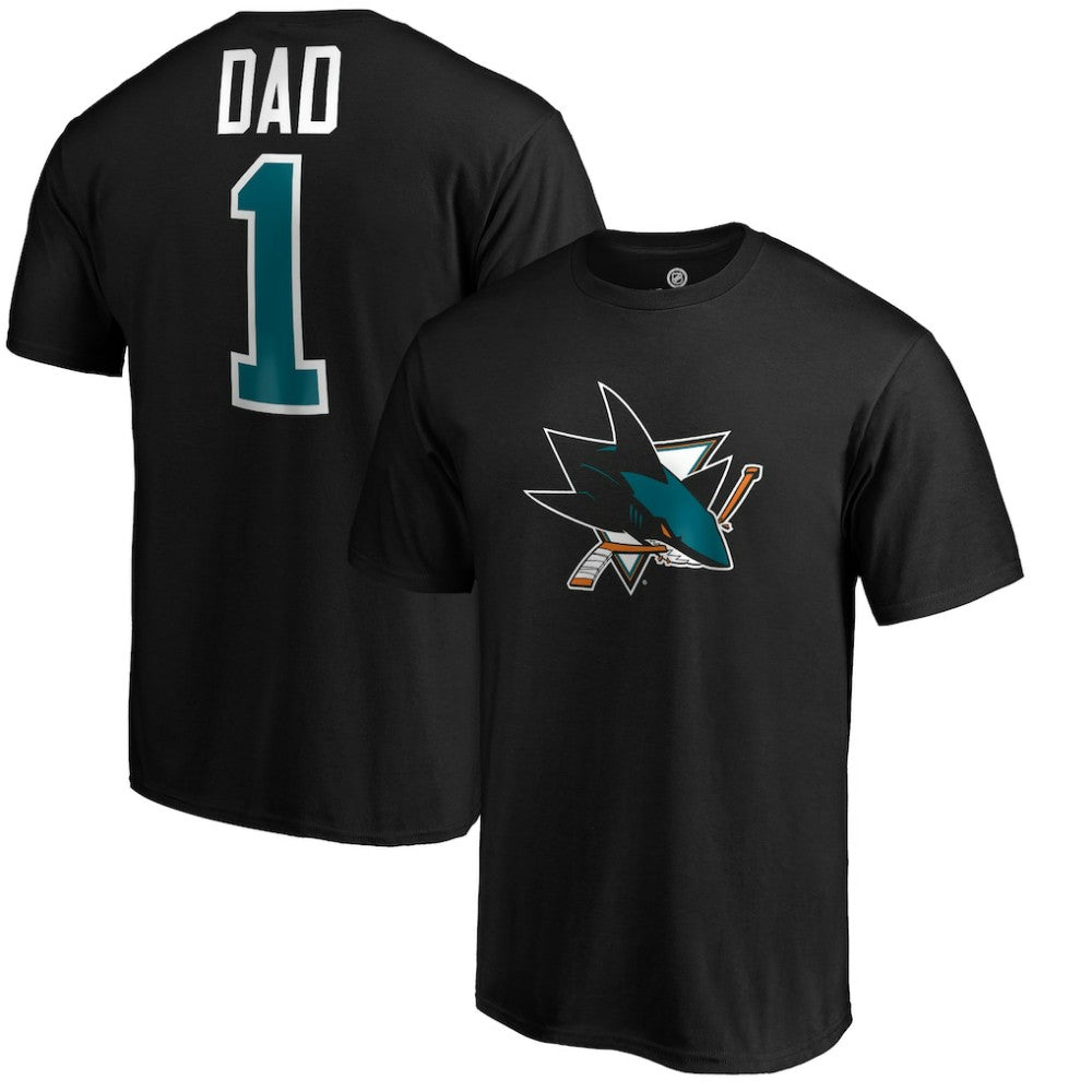 San Jose Sharks #1 Dad T-Shirt Black