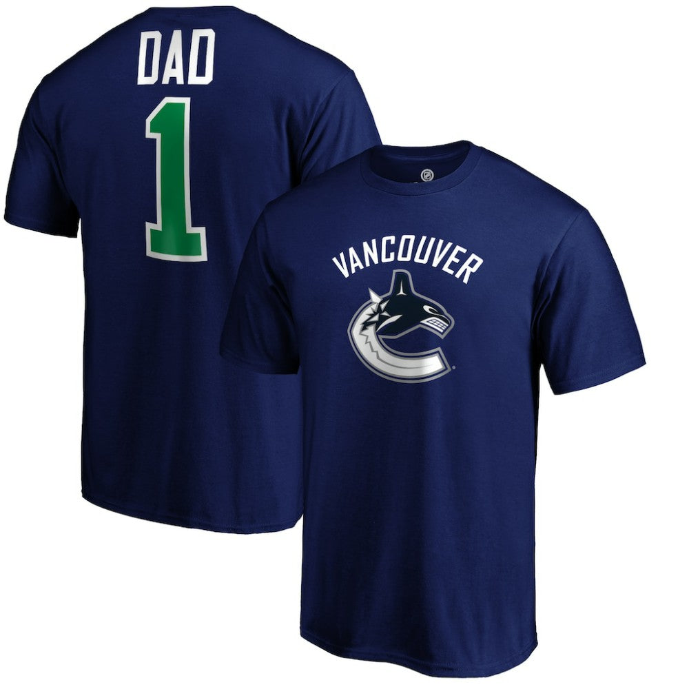 Vancouver Canucks #1 Dad T-Shirt Blue