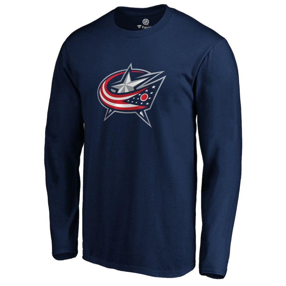 Columbus Blue Jackets #1 Dad Long Sleeve T-Shirt Navy
