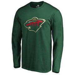 Minnesota Wild #1 Dad Long Sleeve T-Shirt Green