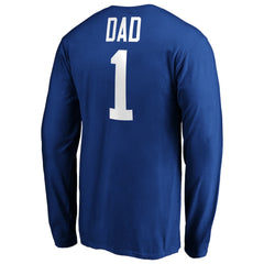 St. Louis Blues #1 Dad Long Sleeve T-Shirt Blue