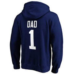Tampa Bay Lightning #1 Dad Pullover Hoodie Blue