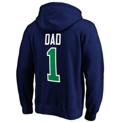 Vancouver Canucks #1 Dad Pullover Hoodie Blue