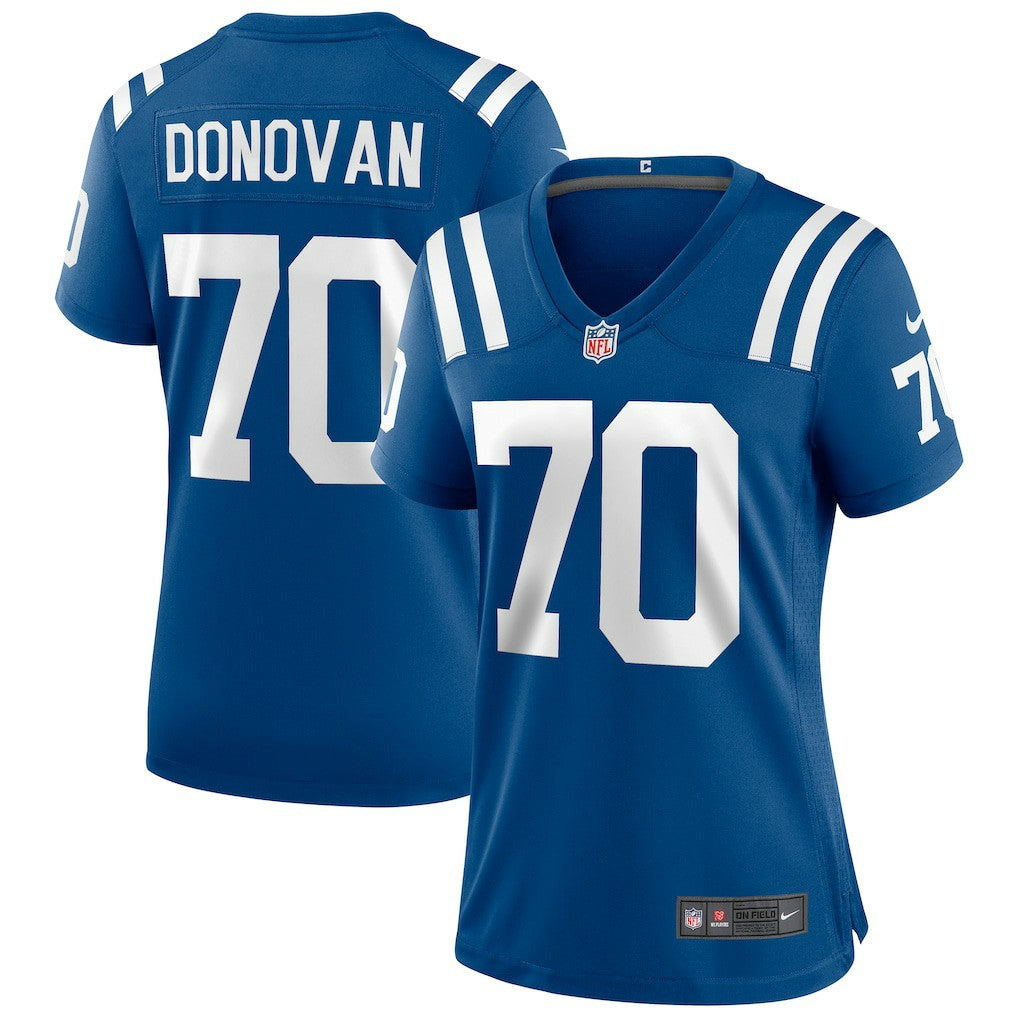 Art Donovan Indianapolis Colts Women's Game Retired Player Jersey - Royal