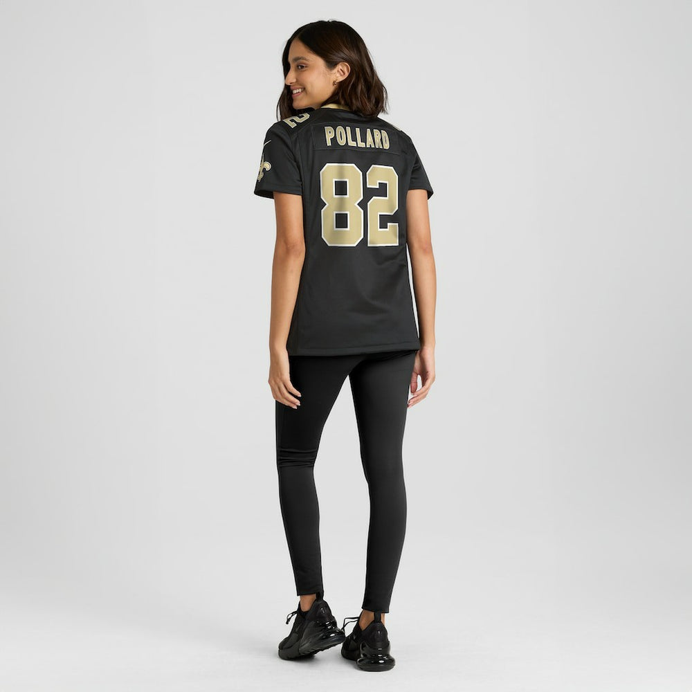 Bob Pollard New Orleans Saints Women's Game Retired Player Jersey - Black