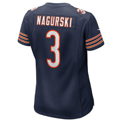 Bronko Nagurski Chicago Bears Women's Game Retired Player Jersey - Navy