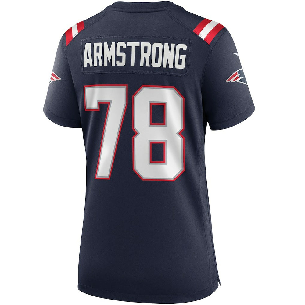 Bruce Armstrong New England Patriots Women's Game Retired Player Jersey - Navy