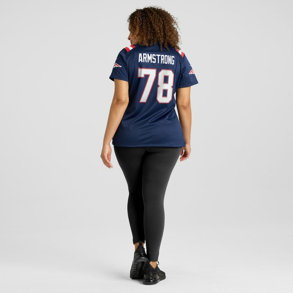 Bruce Armstrong New England Patriots Women's Game Retired Player Jersey - Navy