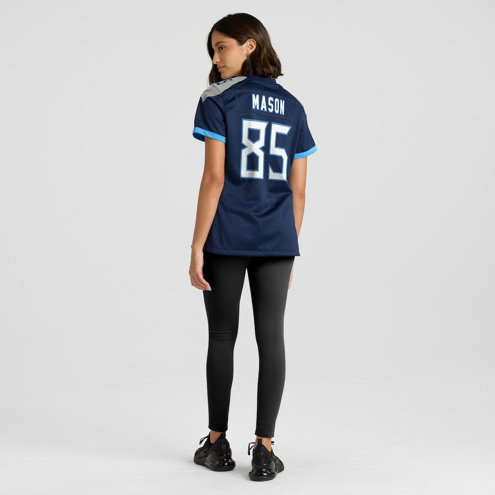 Derrick Mason Tennessee Titans Women's Game Retired Player Jersey - Navy
