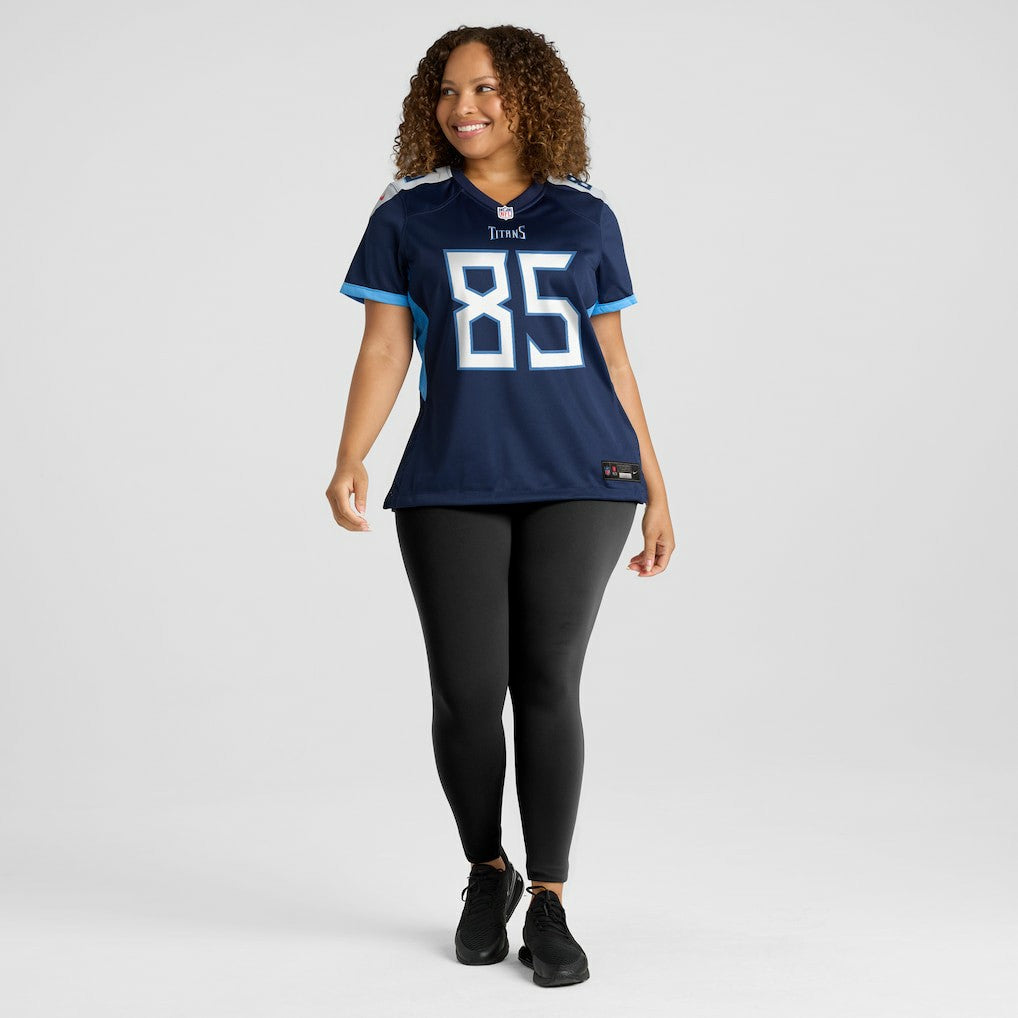 Derrick Mason Tennessee Titans Women's Game Retired Player Jersey - Navy