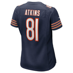 Doug Atkins Chicago Bears Women's Game Retired Player Jersey - Navy