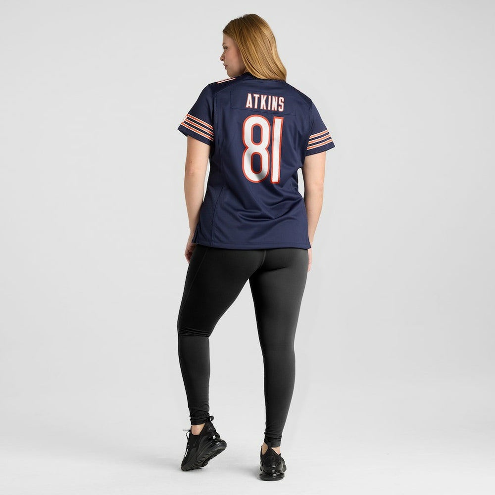 Doug Atkins Chicago Bears Women's Game Retired Player Jersey - Navy