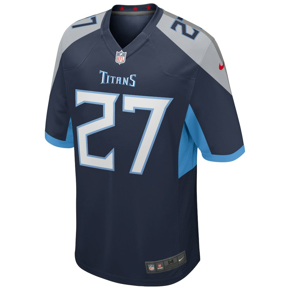 Eddie George Tennessee Titans Game Retired Player Jersey - Navy