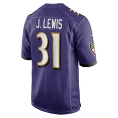 Jamal Lewis Baltimore Ravens Game Retired Player Jersey - Purple