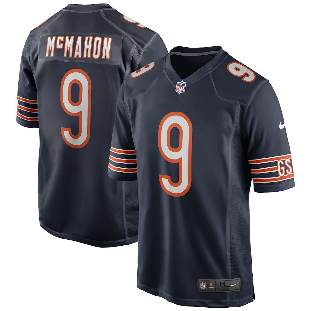 Jim McMahon Chicago Bears Game Retired Player Jersey - Navy