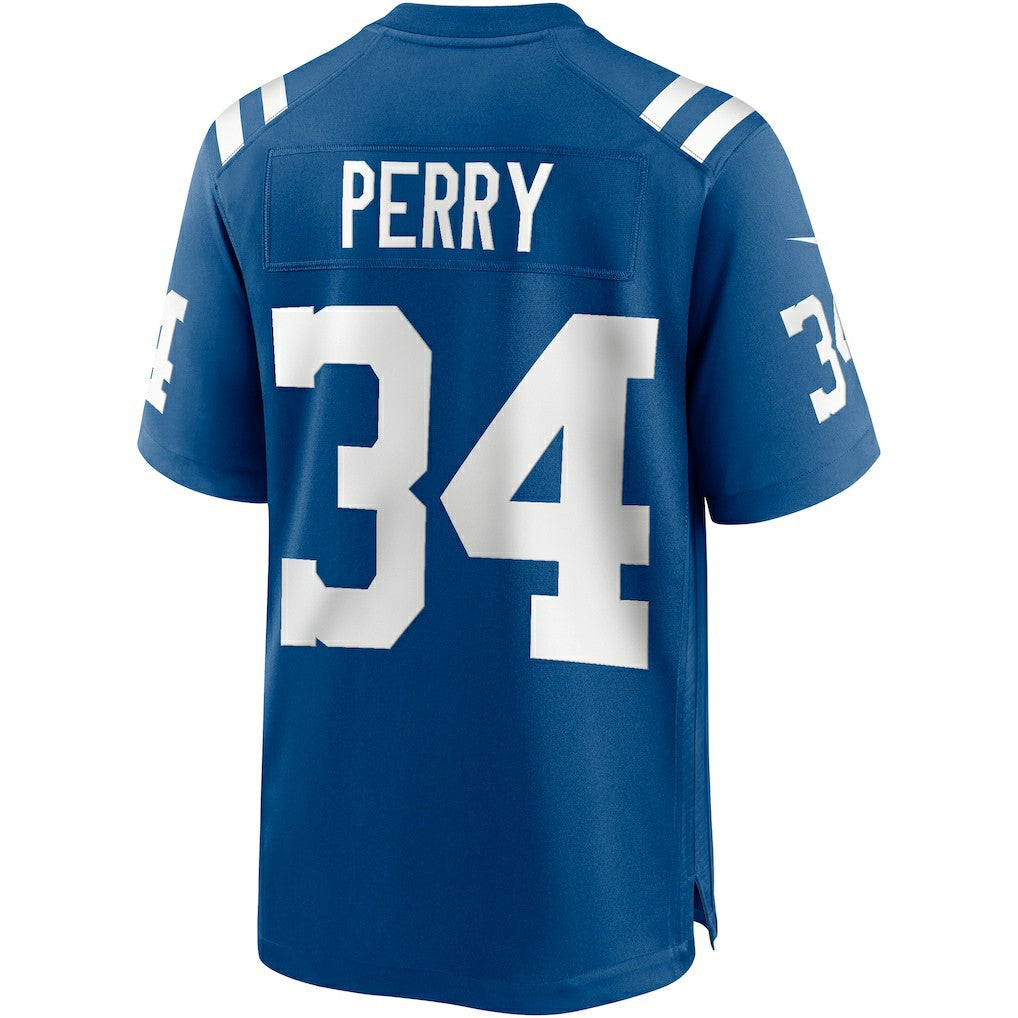 Joe Perry Indianapolis Colts Game Retired Player Jersey - Royal
