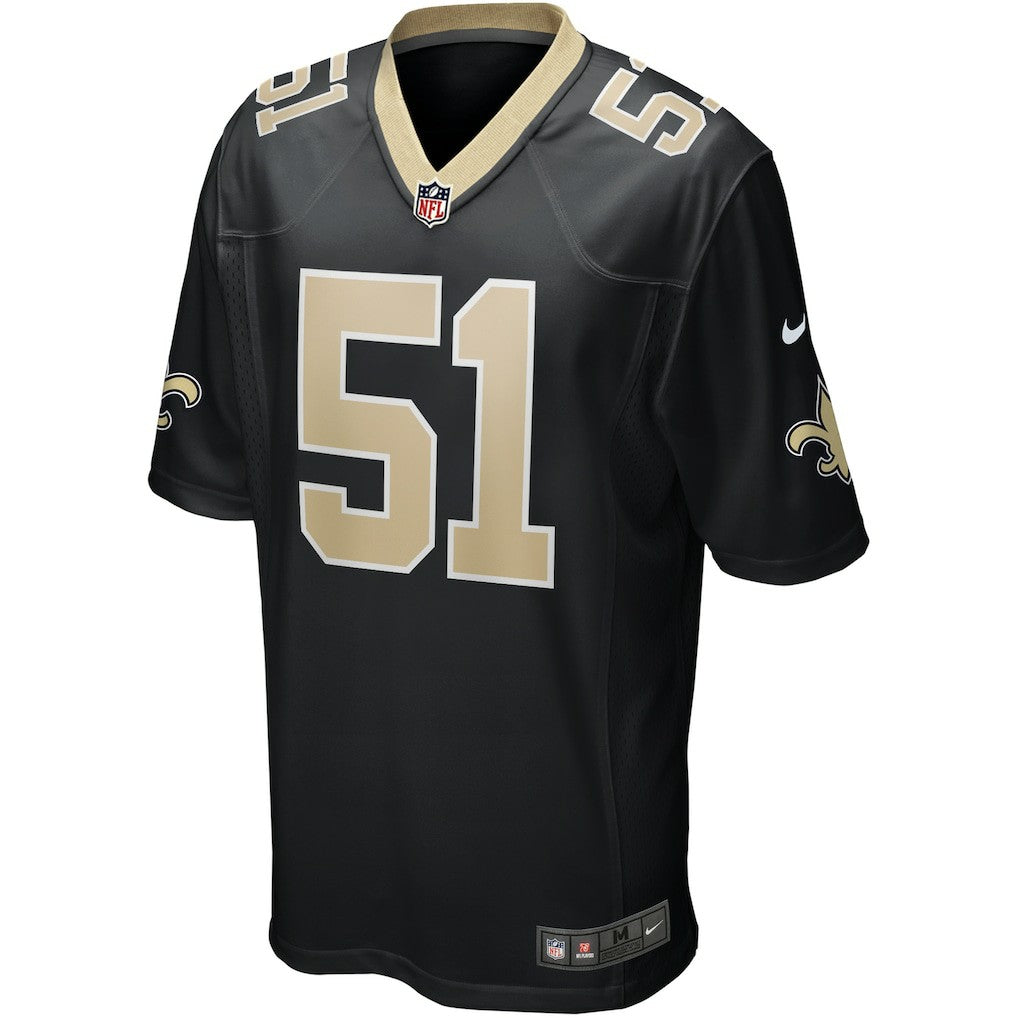 Jonathan Vilma New Orleans Saints Game Retired Player Jersey - Black