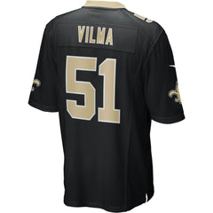 Jonathan Vilma New Orleans Saints Game Retired Player Jersey - Black