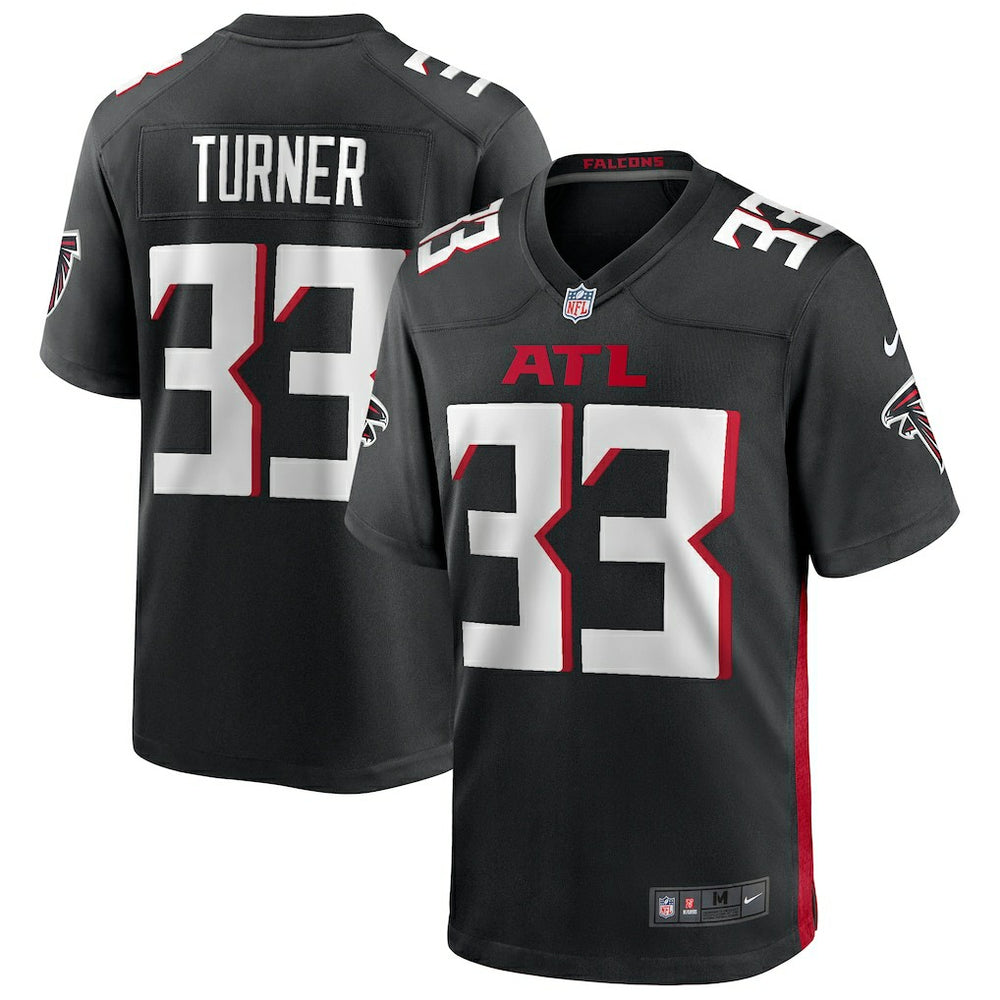 Michael Turner Atlanta Falcons Game Retired Player Jersey - Black