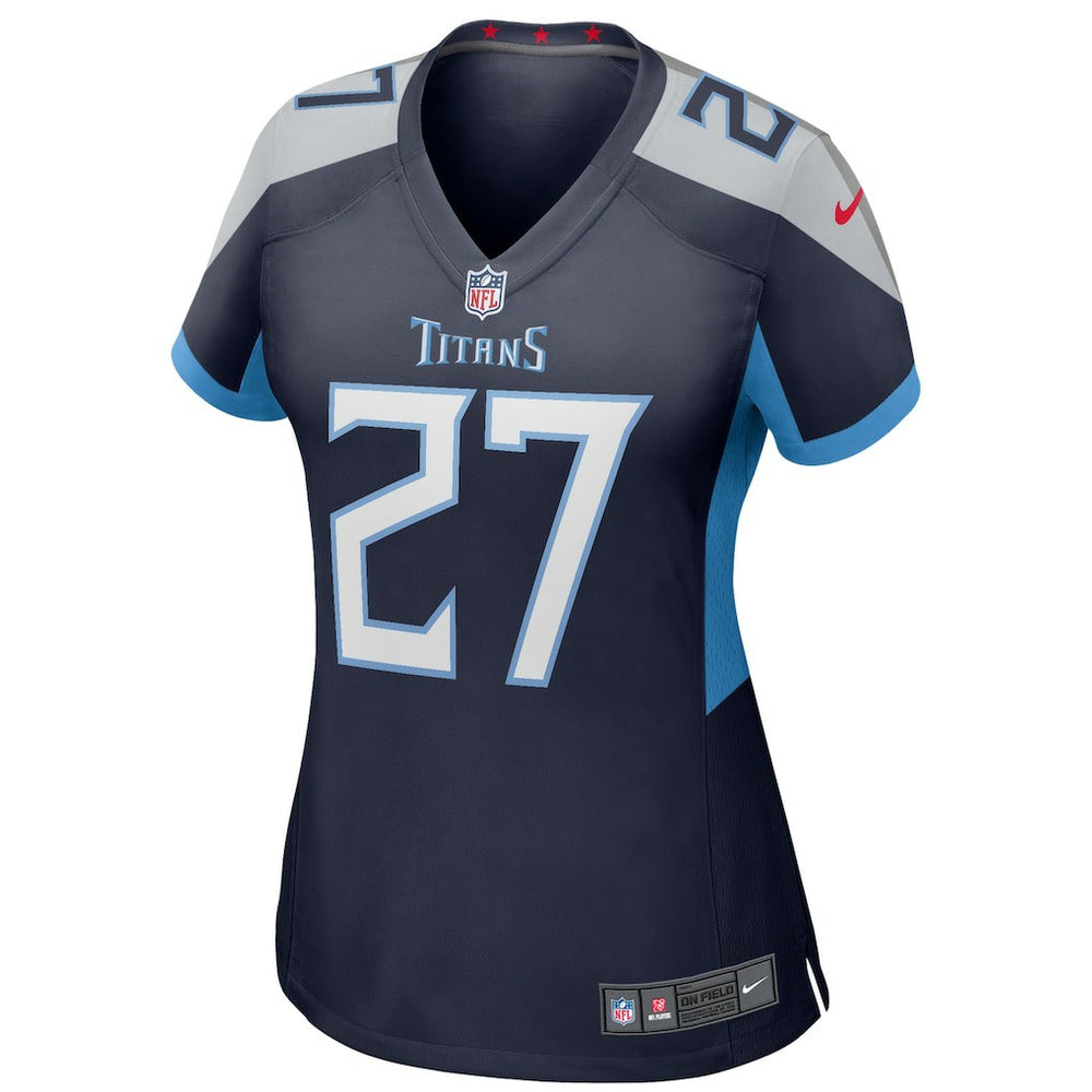 Eddie George Tennessee Titans Women's Game Retired Player Jersey - Navy