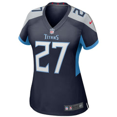 Eddie George Tennessee Titans Women's Game Retired Player Jersey - Navy