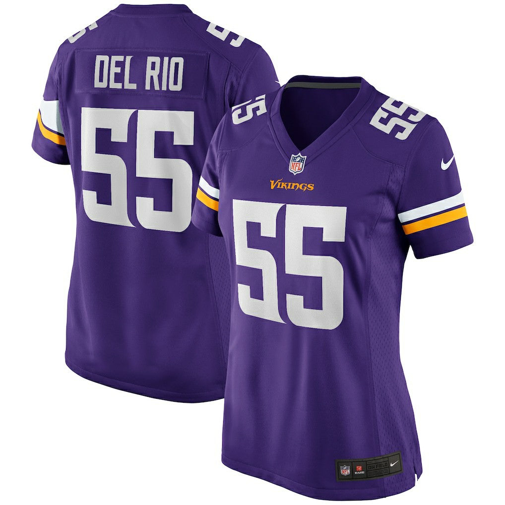 Jack Del Rio Minnesota Vikings Women's Game Retired Player Jersey - Purple