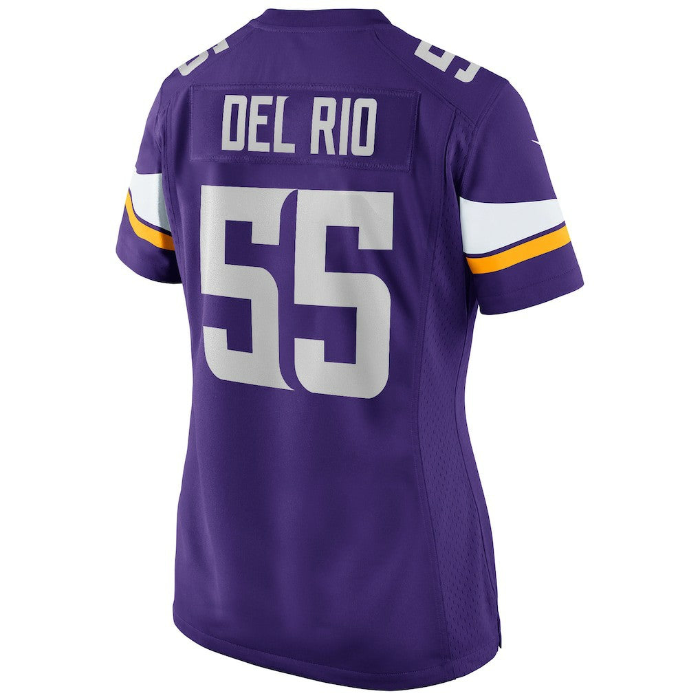 Jack Del Rio Minnesota Vikings Women's Game Retired Player Jersey - Purple