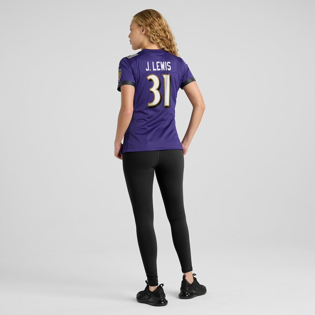 Jamal Lewis Baltimore Ravens Women's Game Retired Player Jersey - Purple