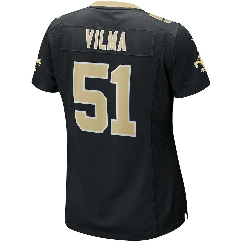 Jonathan Vilma New Orleans Saints Women's Game Retired Player Jersey - Black
