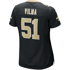 Jonathan Vilma New Orleans Saints Women's Game Retired Player Jersey - Black