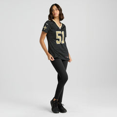 Jonathan Vilma New Orleans Saints Women's Game Retired Player Jersey - Black