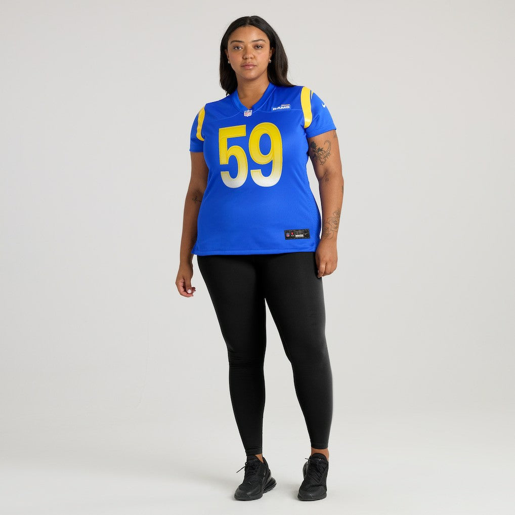 London Fletcher Los Angeles Rams Women's Game Retired Player Jersey - Royal