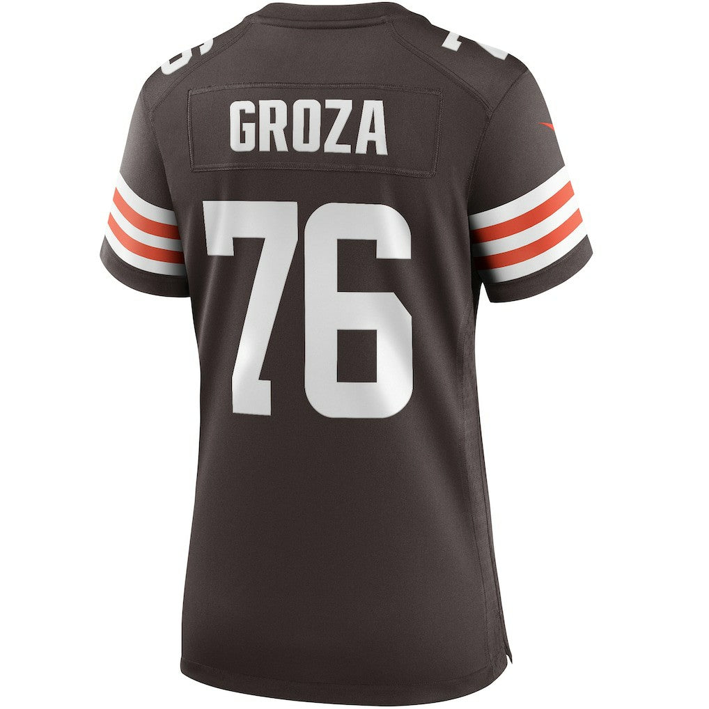 Lou Groza Cleveland Browns Women's Game Retired Player Jersey - Brown