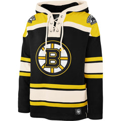 Boston Bruins '47 Superior Lacer Hoodie Black