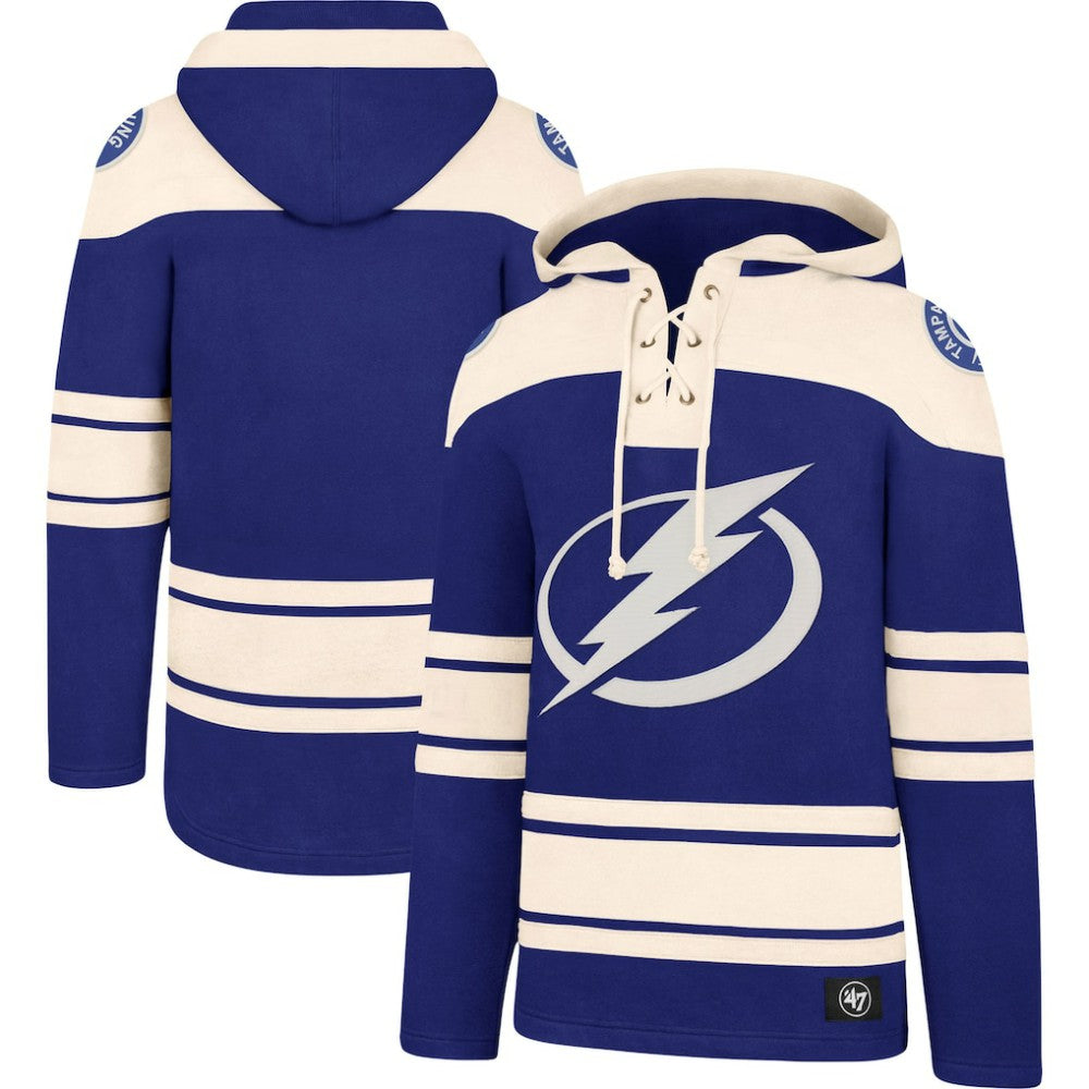 Tampa Bay Lightning '47 Superior Lacer Hoodie Blue